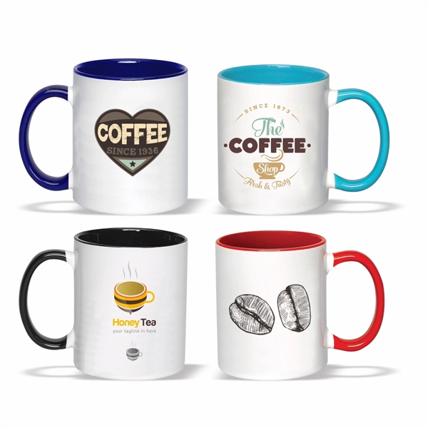 Photo Mug, 11 oz. Coffee mug with Handle (Two Tone) - Image 1