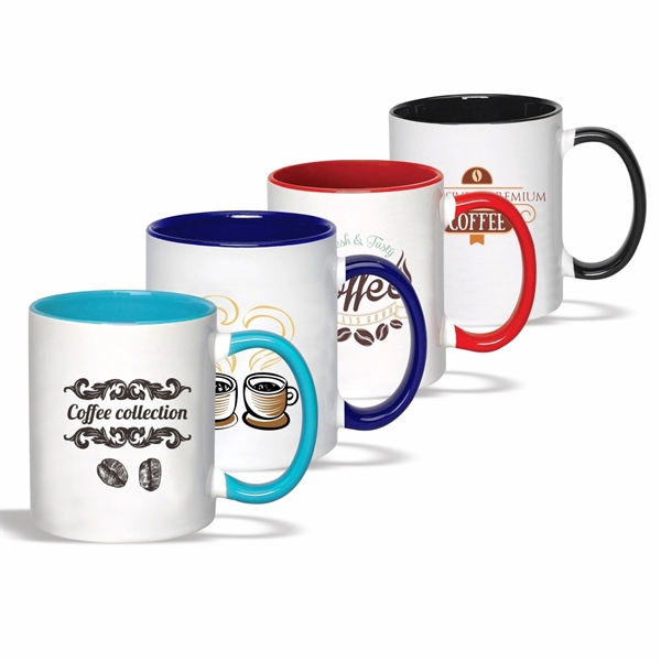 Photo Mug, 11 oz. Coffee mug with Handle (Two Tone) - Image 2