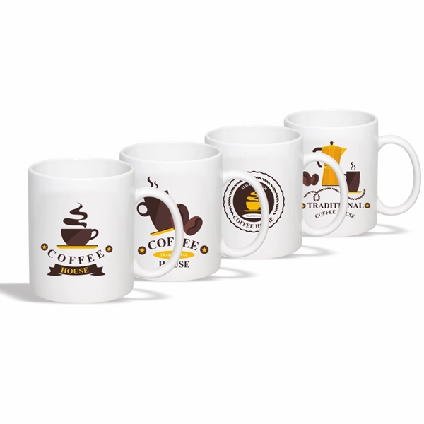 11 oz. Ceramic Coffee Mug with Handle - Image 3