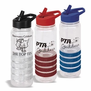 Water bottle, 24 oz. Bottle with Sparkle Bands