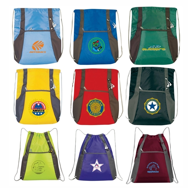 Drawstring Sports Pack, Drawstring Backpack, Drawstring Bag - Image 3