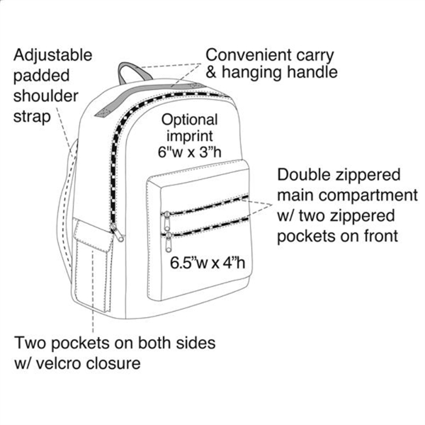 All-Purpose Backpack, Personalised Backpack - Image 2