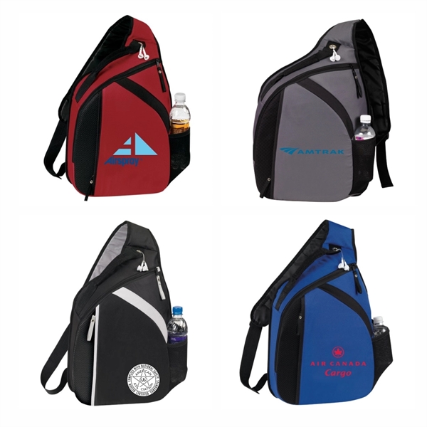 Cross Laptop Mono Strap Backpack, Personalised Backpack - Image 2