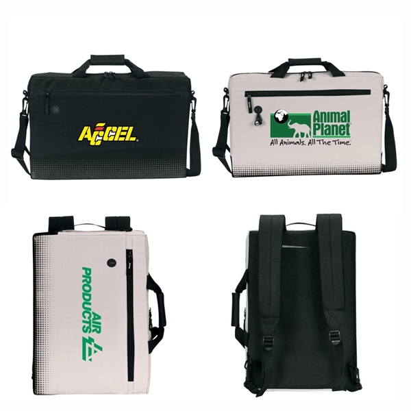 17" Hybrid Laptop Brief/Backpack, Personalised Backpack - Image 2