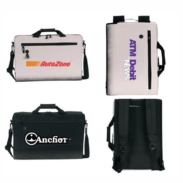 17" Hybrid Laptop Brief/Backpack, Personalised Backpack - Image 2