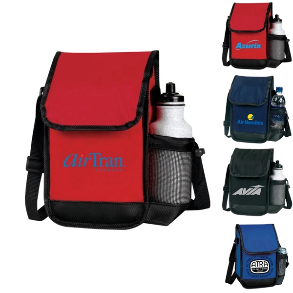 Executive Lunch Bag w/ Bottle Holder, Travel Cooler - Image 1