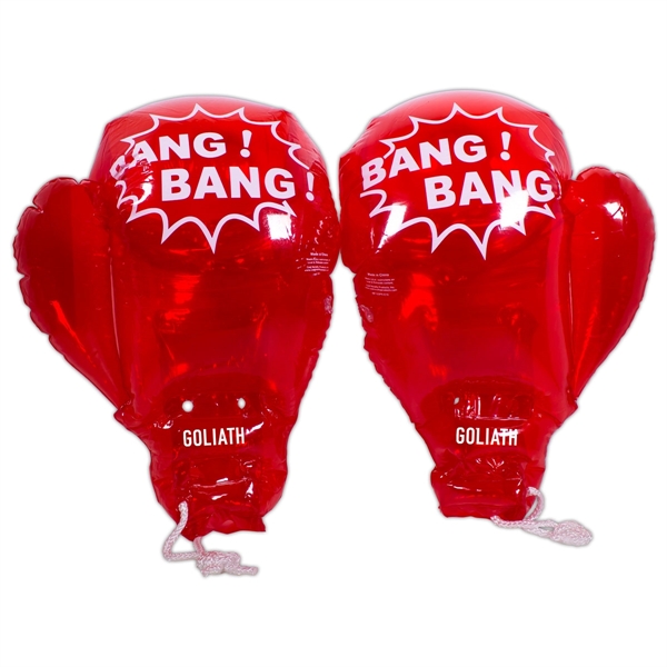 18" Red Inflatable Boxing Gloves - Image 1
