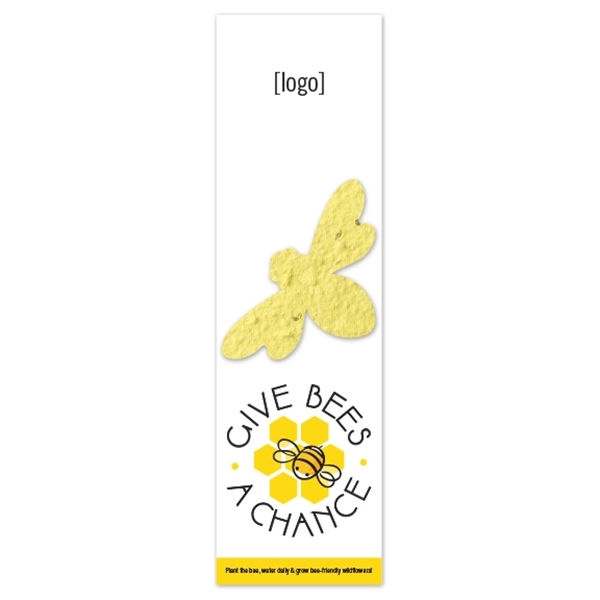 Save The Bees Seed Paper Shape Bookmark - Image 4