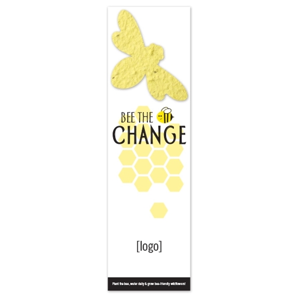 Save The Bees Seed Paper Shape Bookmark - Image 5