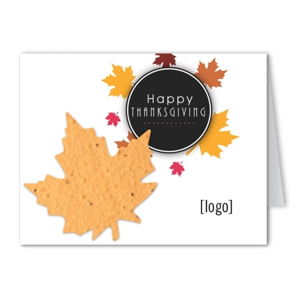 Thanksgiving Seed Paper Shape Greeting Card - Image 6