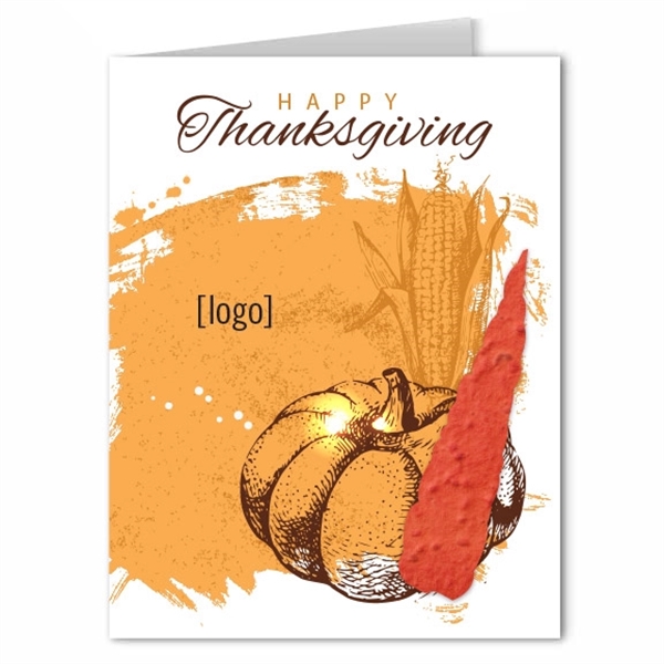 Thanksgiving Seed Paper Shape Greeting Card - Image 7