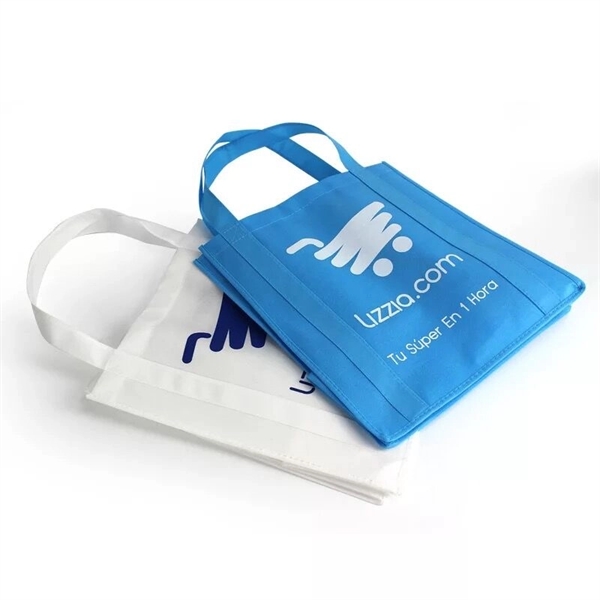 Promotional Non-Woven Grocery Tote Bag (13" W x 15" H x 8"D) - Image 4