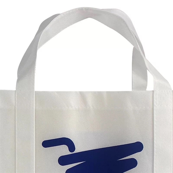 Promotional Non-Woven Grocery Tote Bag (12" W x 13" H x 8"D) - Image 5