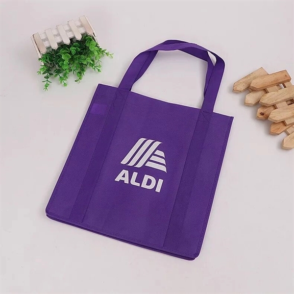 Promotional Non-Woven Grocery Tote Bag (12" W x 13" H x 8"D) - Image 10
