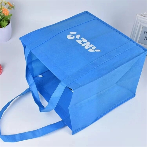 Promotional Non-Woven Grocery Tote Bag (13" W x 15" H x 8"D) - Image 15