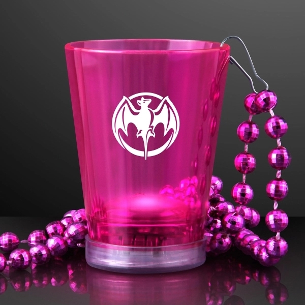 1.5 oz. Light Up Shot Glass on Party Bead Necklaces - Image 8