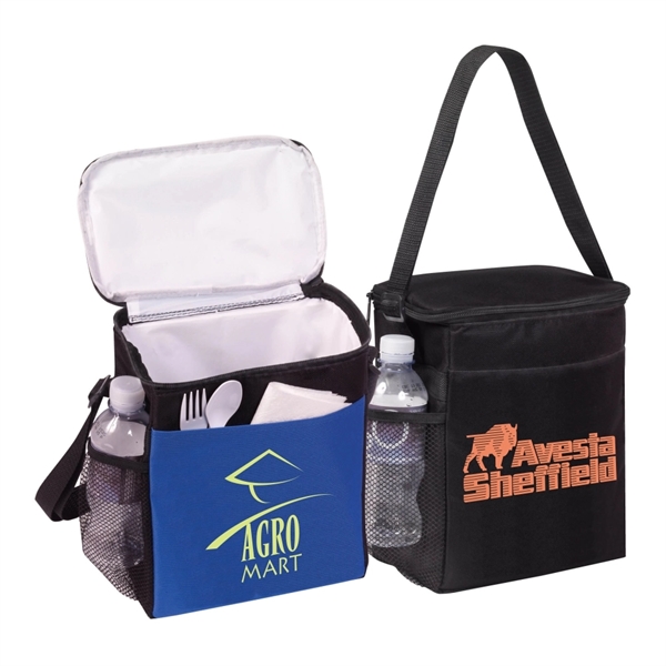 Cooler Bag, 12 Can Portable Vertical Soft Insulated Bag - Image 3