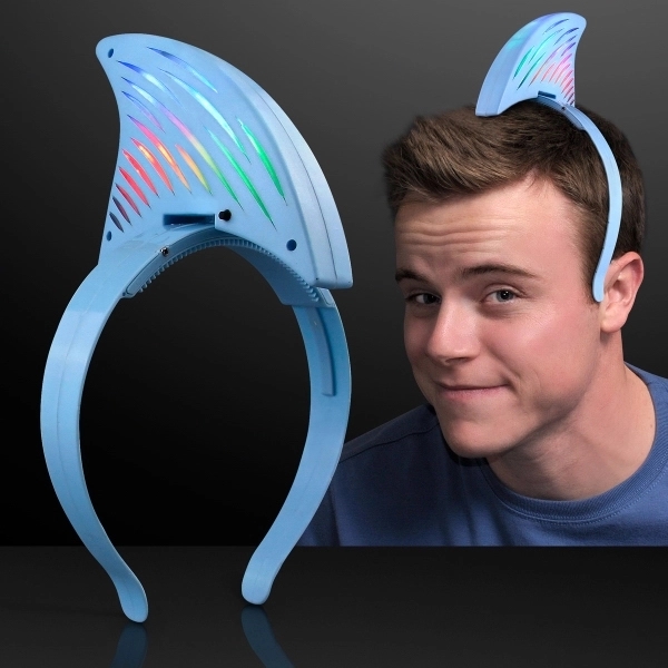 Light up LED Shark Fin Headband - Image 2