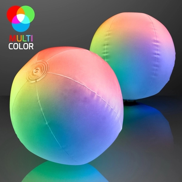 Light Up Beach Ball with Color Change LEDs - Image 2