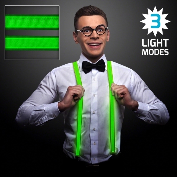 LED Light Up Suspenders - Image 3