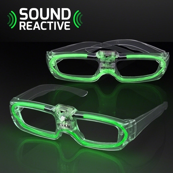 Sound Reactive LED Party Shades, 80s Style - Image 7