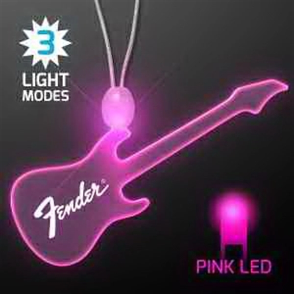 LED Acrylic Guitar Necklace - Image 4