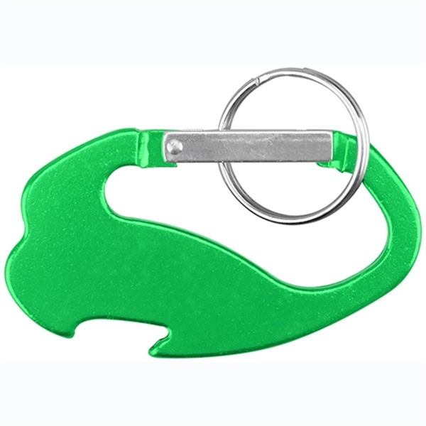 Compass Bottle Opener with Key Holder and Carabiner - Image 3