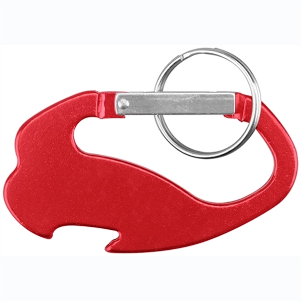 Compass Bottle Opener with Key Holder and Carabiner - Image 5