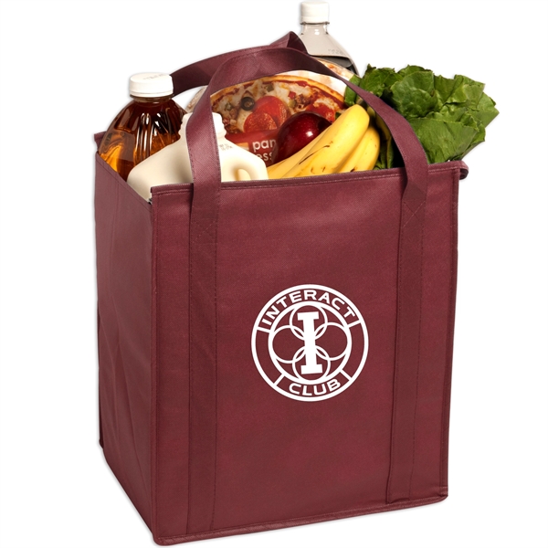 Insulated Large Non-Woven Grocery Tote - Image 3