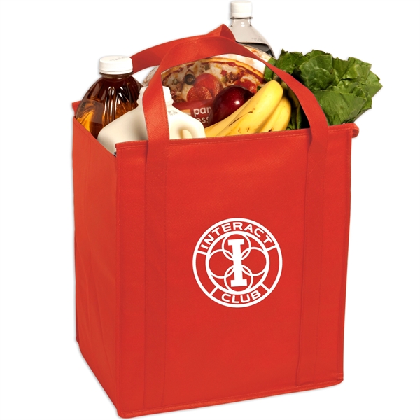 Insulated Large Non-Woven Grocery Tote - Image 7