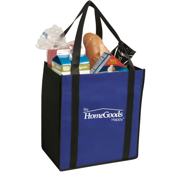 Non-woven two-tone grocery tote - Image 5