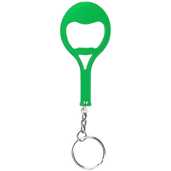 Tennis Racket Shaped Bottle Opener with Key Holder - Image 3