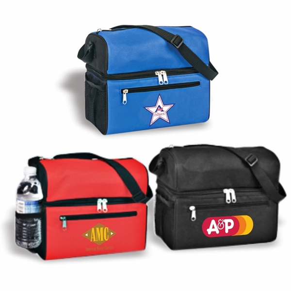 Cooler Bag, 6 Can Dual Compartment Insulated Bag, Dual Duty - Image 2