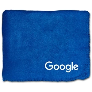 50" x 60" Fleece Whipstitch Blanket - Royal Blue