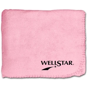50" x 60" Fleece Whipstitch Blanket - Pink