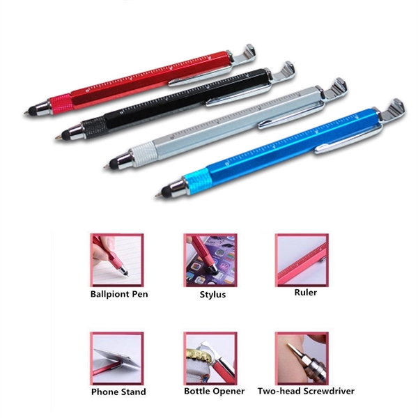 7 in 1 Tool Pen with Bottle Opener - Image 1