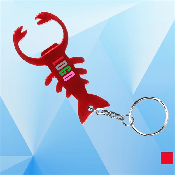 Lobster Shaped Bottle Opener with Key Holder - Image 1