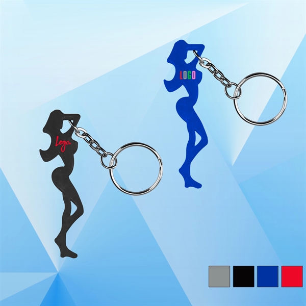 Fine Figure of a Woman Shaped Bottle Opener with Key Holder - Image 1