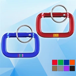 Square Carabiner with Key Ring.