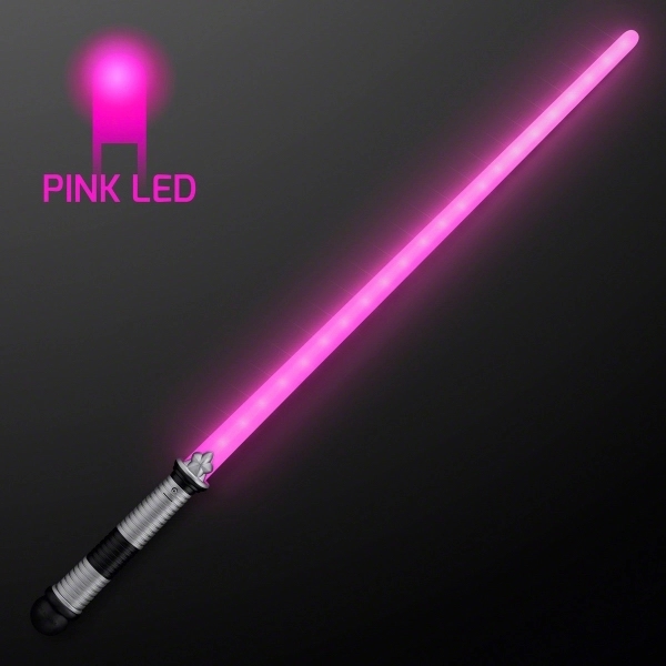 22 LED Pink Saber Space Sword - Image 2