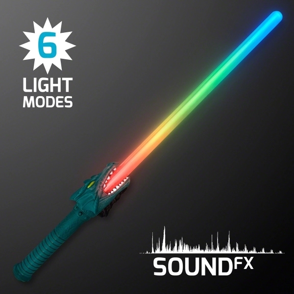 LED Dragon Saber Swords with Sound Effects - Image 2