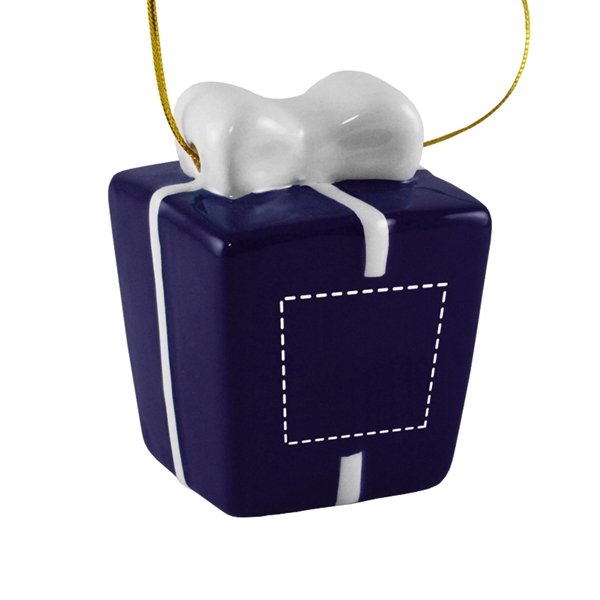 Gift Box 3D Ceramic Ornament - Image 3