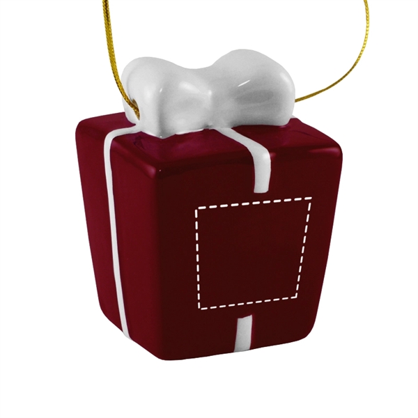 Gift Box 3D Ceramic Ornament - Image 4