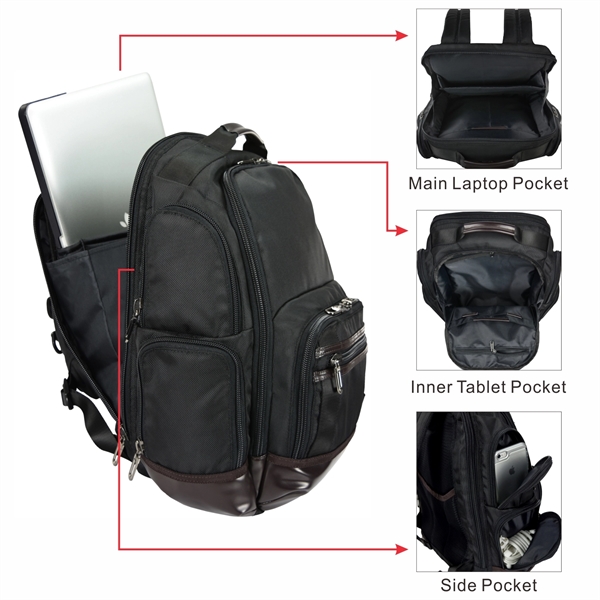 Premium Carlyle Backpack, Personalised Backpack, Custom Logo - Image 2