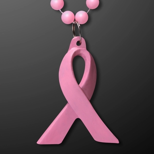 Breast Cancer Awareness Pink Ribbon Beads (No Light) - Image 2