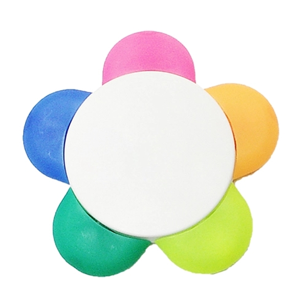 Flower Shaped 5 Color Highlighter Marker - Image 2