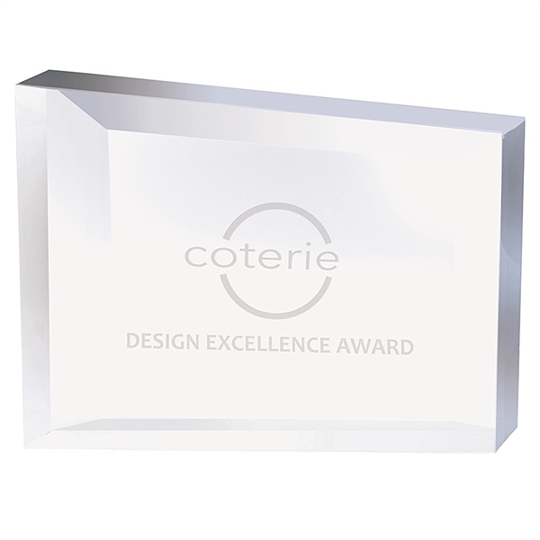 Rectangular Frame Crystal Award - Image 2