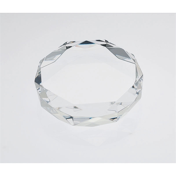 Rimini Gem Cut Crystal Paperweight - Image 4