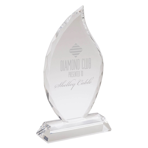 Fiamma II Large Crystal Flame Award - Image 3