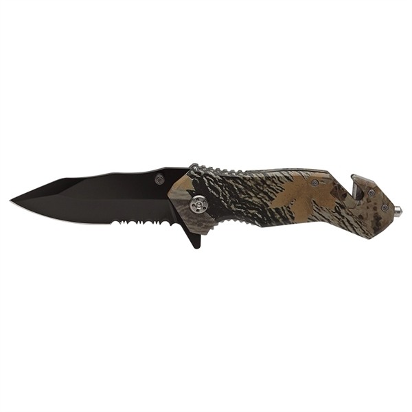 Nutwood Camo Rescue Knife - Image 3